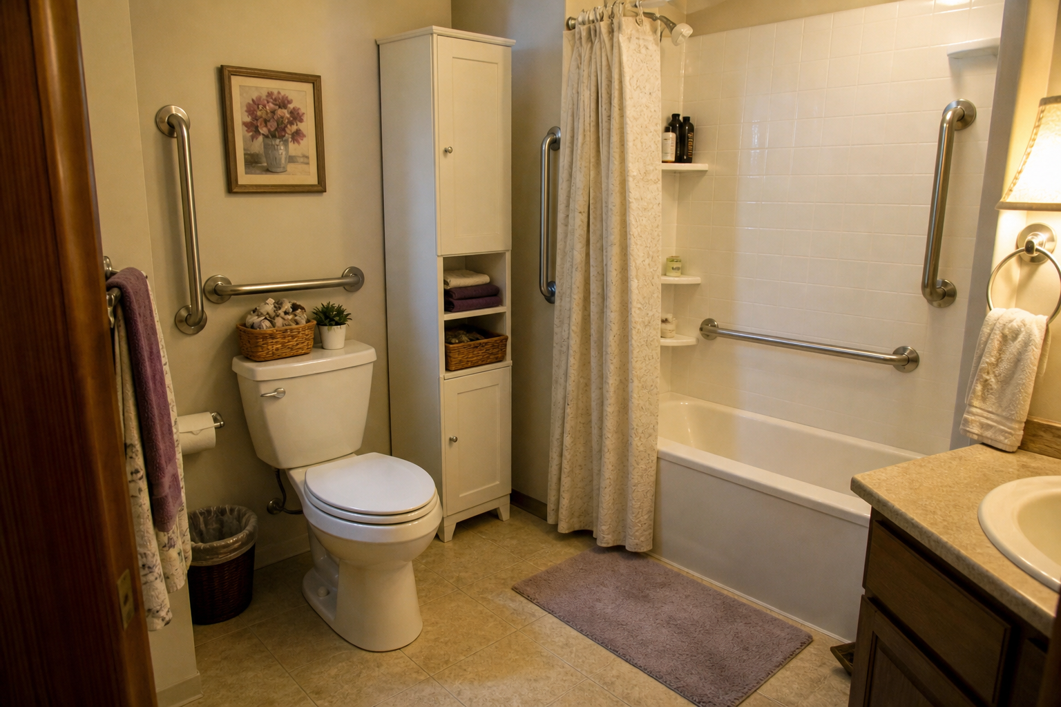 bathroom grab bar placement